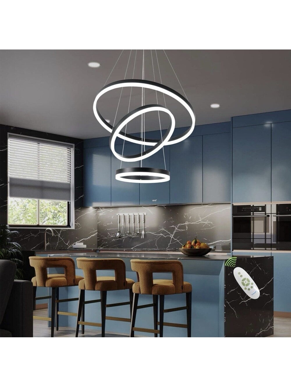 New 3 Ring Modern LED Chandelier